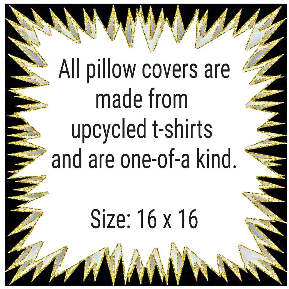 Buffalo Sabres NHL Hockey handmade 16 x 16 upcycled T shirt throw pillow cover